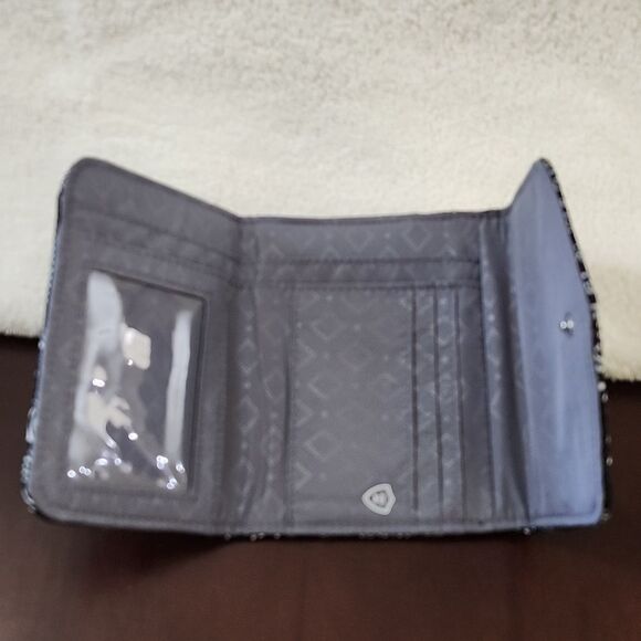 Vera Bradley RFID Mini Trifold Wallet Stellar Paisley - New - Picture 6 of 8